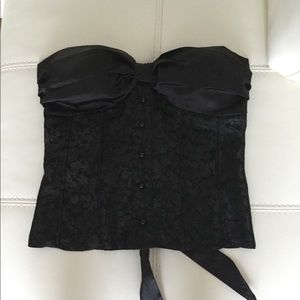 The Limited Black Satiny Bustier